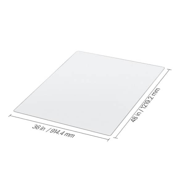 Chair Mat, 36 x 48-in. Transparent Office Chair Mat for Hard Floors, Floor Protector for Rolling Chairs, 2025 Update
