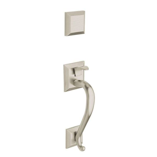 Baldwin Madison Single Cylinder Deadbolt in Satin Nickel Left-Handed Full Dummy Handleset