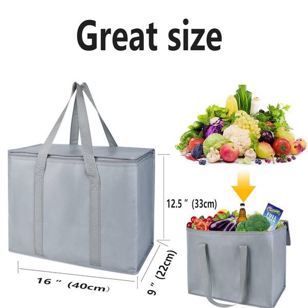 Misopily 7 qt. Insulated Lightweight Reusable Lunch Bag Tote