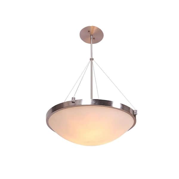 Design House Eastport 3-Light Satin Nickel Contemporary Design Pendant Light