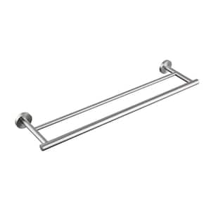 1-Piece Bath Hardware Set Included Towel Bar/Rack in Brushed Nickel