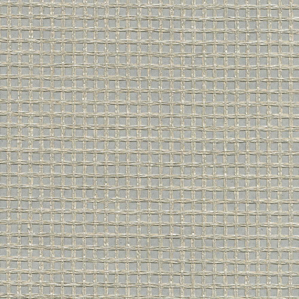 Kenneth James Wanchai Grey Grasscloth Wallpaper Sample 2732