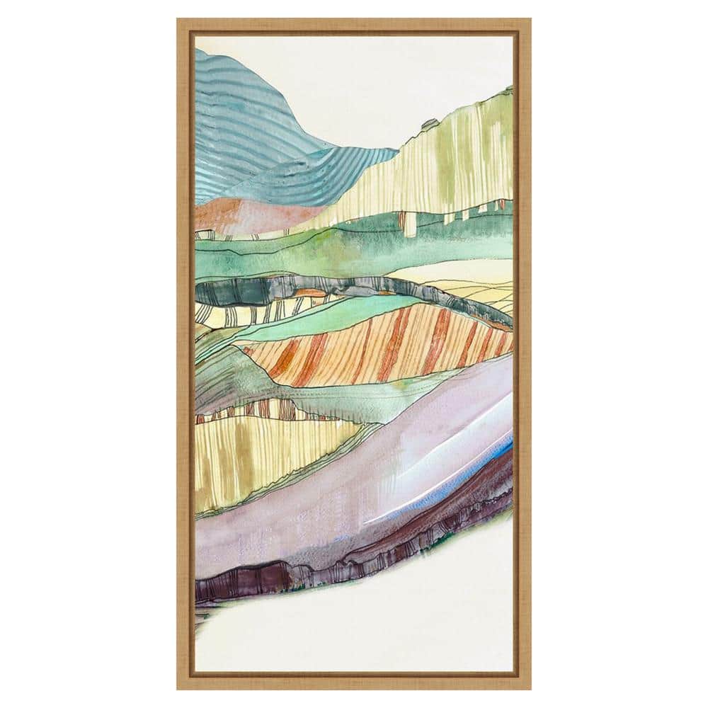 Movements Abstract Expressionism Canvas Print with Sylvie Maple Frame