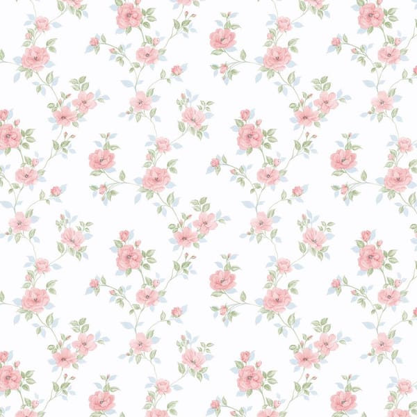 Norwall Mini Rose Trail in Blue, Pink and Green