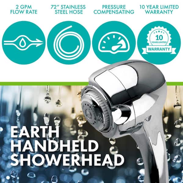 Niagara Conservation Earth Spa 3-Spray with 2 GPM 2.7-in. Wall
