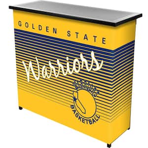 Golden State Warriors Hardwood Classics Yellow 36 in. Portable Bar