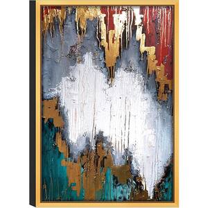 Expressionist Piece 'No. 1' Print Wall Art with Gold Frame, 32" L x 47"W