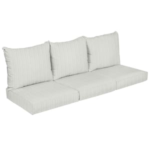 25 x 23 x 5 (6-Piece) Deep Seating Outdoor Couch Cushion in Cavo Smoke
