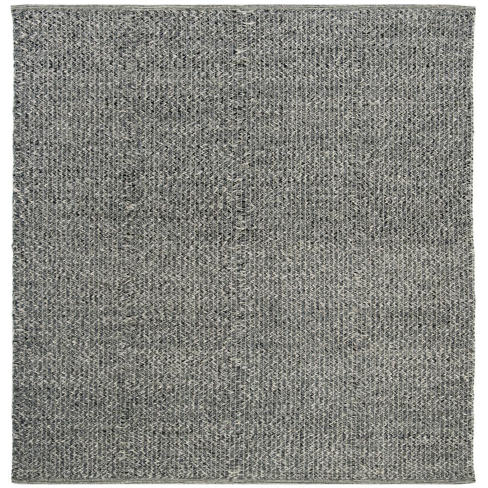 Montauk 6' x 6' Gray Cotton Handmade Reversible Rug