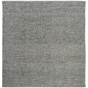 Montauk Gray/Multi 6 ft. x 6 ft. Square Gradient Speckled Area Rug