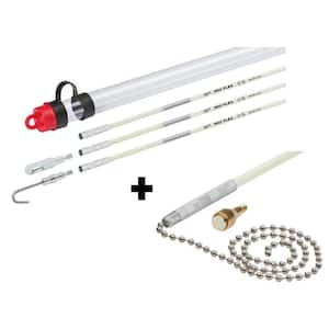 15 ft. Mid Flex Fiberglass Fish Stick Kit with Magnetic Fish Stick Tip and Accessories