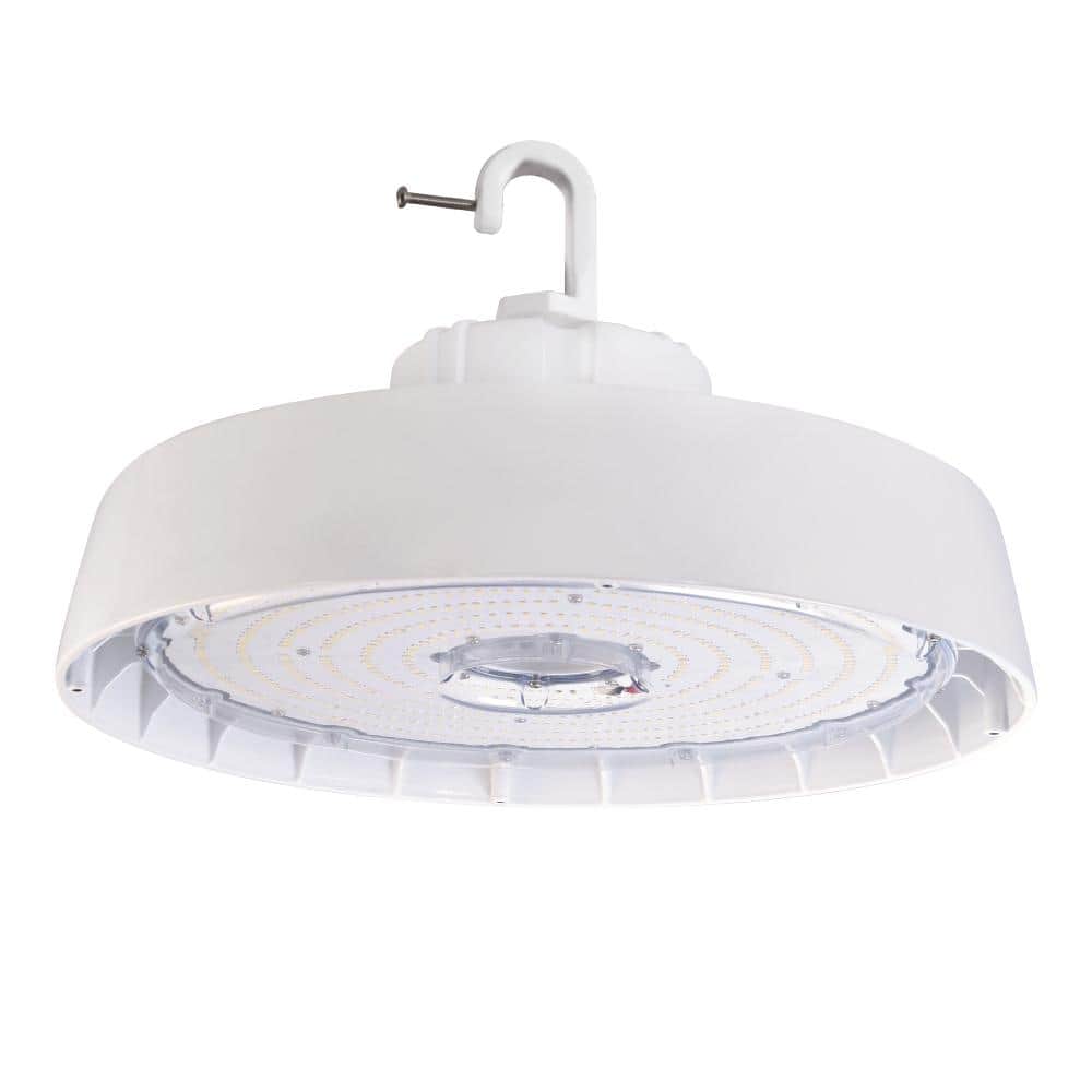 14'' White Aluminum LED High Bay Light with Dimmable Feature
