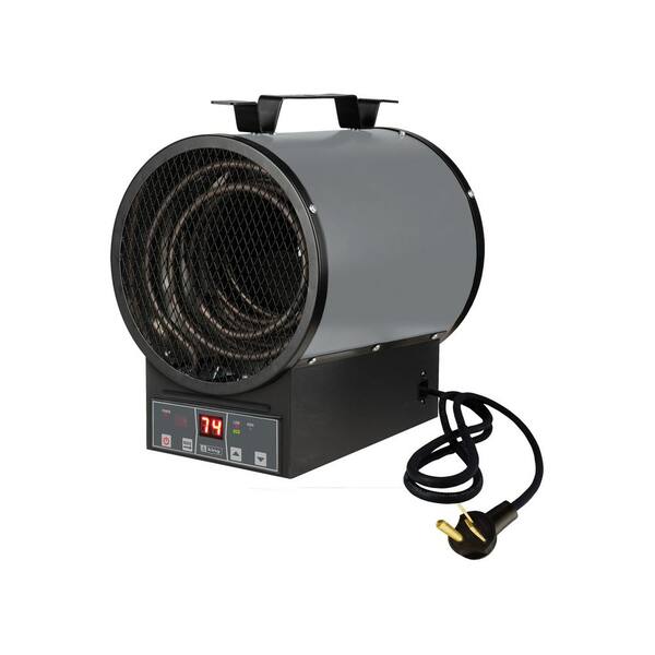 King Electric 4800-Watt Portable Garage Heater with Electronic Control Remote and Bracket Gray and Black