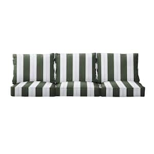 27 in. x 30 in. Deep Seating Indoor/Outdoor Couch Cushion Set in Sunbrella Relate Ivy