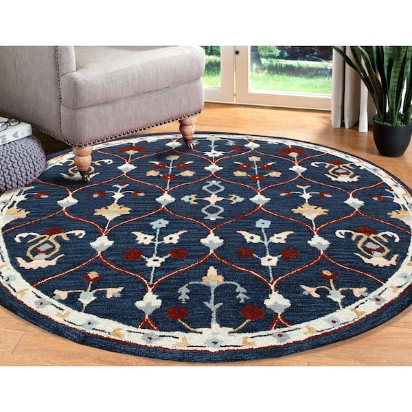 Round rug - Ella (creme) - Wool rugs