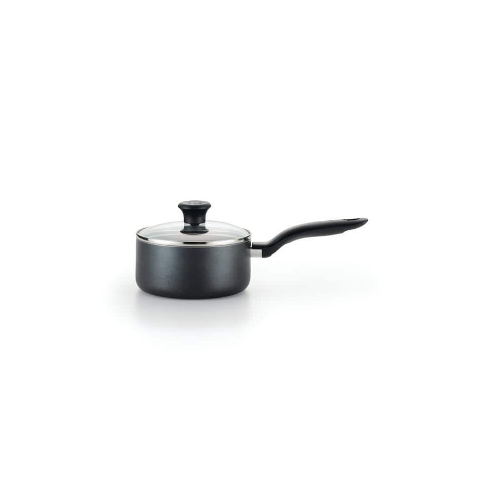 T-fal 10-Piece Nonstick Aluminum Cookware Set in Black