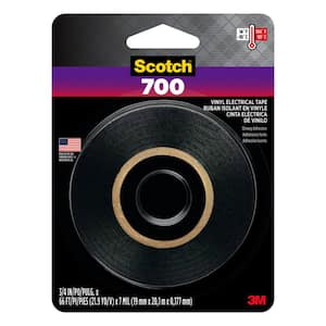 0.75 in. x 66 ft. 700 Electrical Tape, Black (Case of 24)