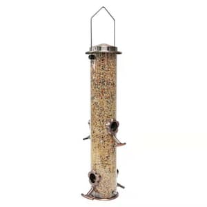 Premium Grade Metal Tube Hanging Bird Feeder- 1 lbs. Capacity