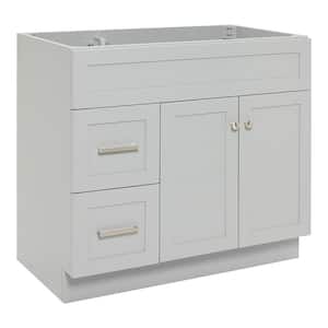 Hamlet 36 in. W x 21.5 in. D x 34.5 in. H . Bath Vanity Cabinet without Top in Grey