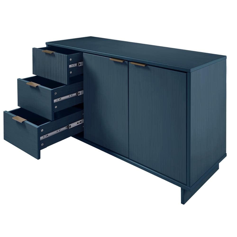 Granville 55" Midnight Blue MDF Modern Sideboard