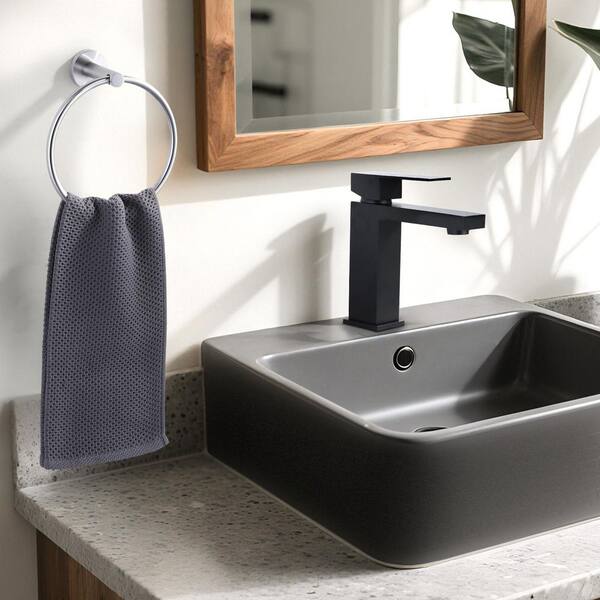 (2 Pack) Wall Mounted Towel Ring in Brushed Nickel