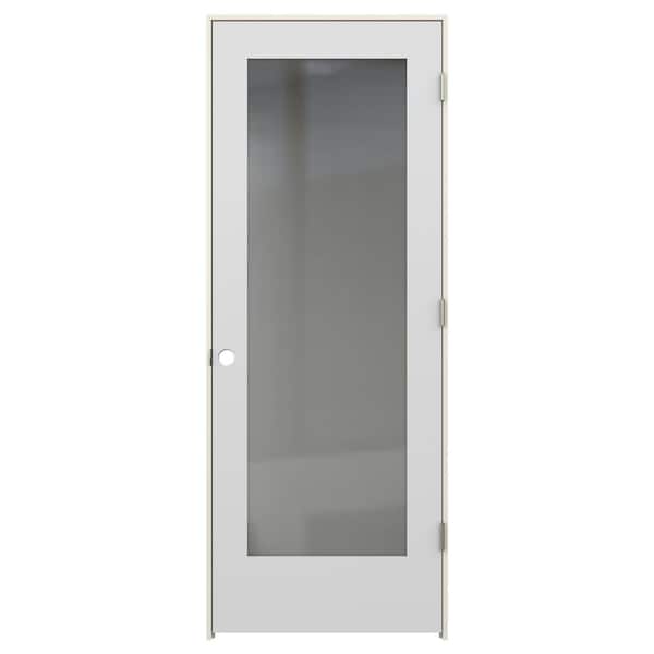 JELD-WEN 32 in. x 80 in. Left-Hand Mirrored Glass Fog Composite Single Prehung Interior Door