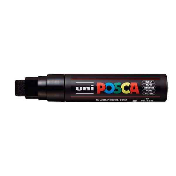 Posca Black Marker Set of 8 pens (different) nibs 