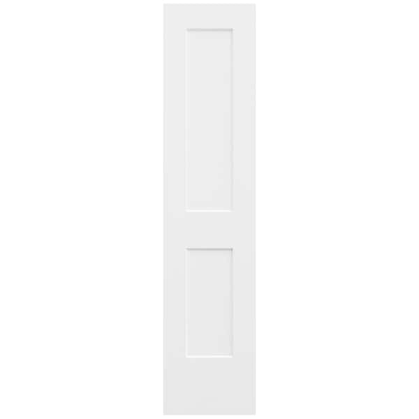JELD-WEN 20 in. x 80 in. 2 Panel Monroe Primed Smooth Solid Core Molded Composite MDF Interior Door Slab