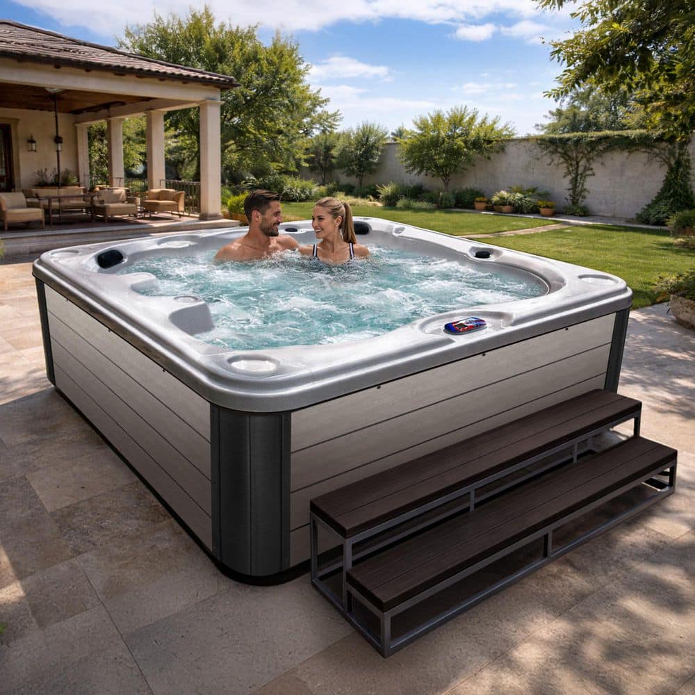 American Spas 7-Person 40-Jet 240-Volt Premium Acrylic Bench Spa