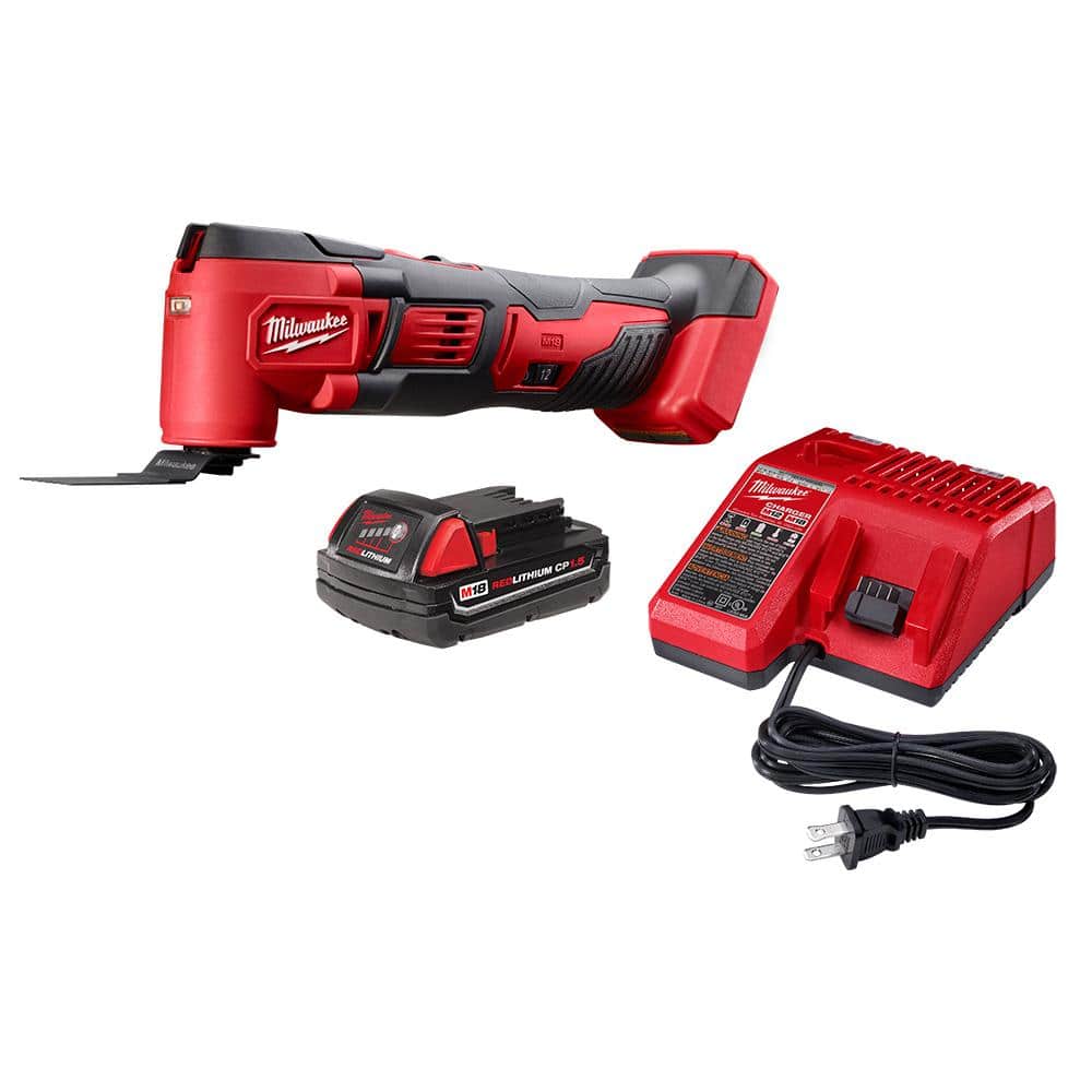 Milwaukee M18 18V Lithium-Ion Cordless Oscillating Multi-Tool Kit with one  1.5 Ah Battery & Charger 2626-21 - The Home Depot