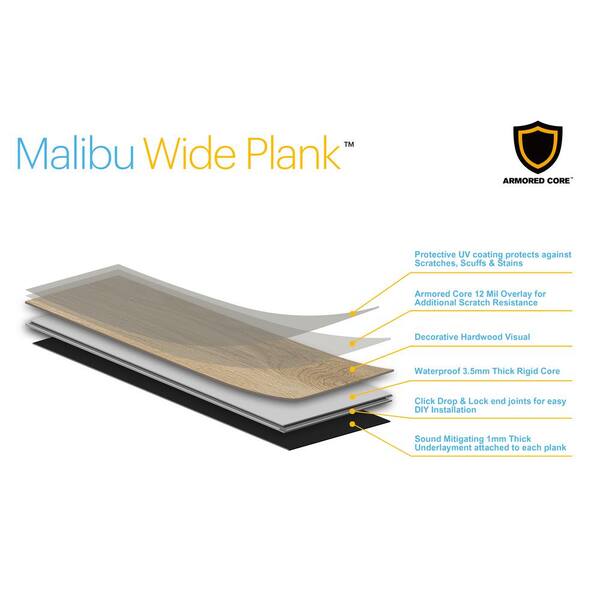 NID 8x48 LVP Malibu Luxury Vinyl Tile - Tile for Less Utah