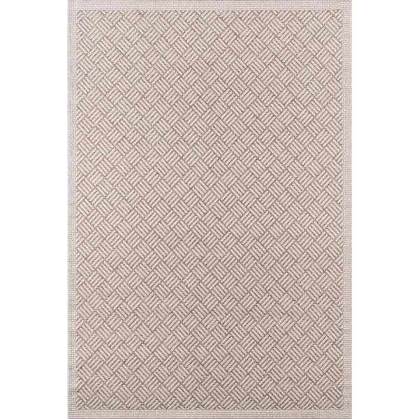 Momeni Como Tan 9 ft. 10 in. X 13 ft. 2 in. Indoor/Outdoor Area Rug