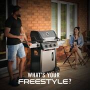 Freestyle 365 3-Burner Natural Gas Grill in Graphite Grey