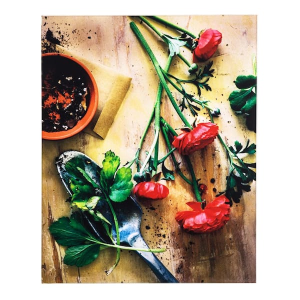 Tempered Glass Series "Earthy Charm I" by Veronica Olson Unframed Nature Photography Wall Art 20 in. x 16 in.