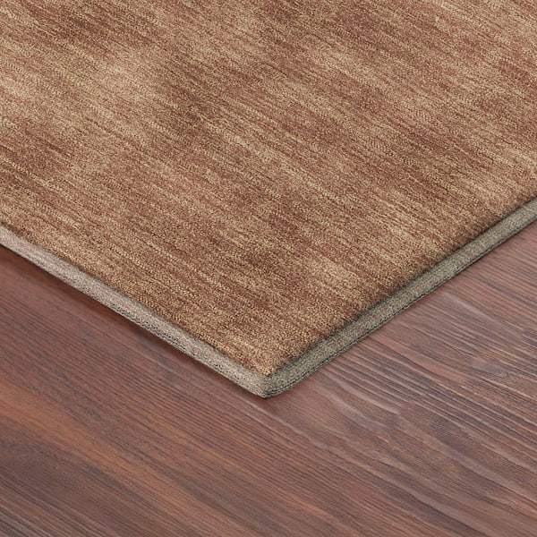 Mayfield Premium Machine Washable Abstract AMF2386 Copper 3 ft. x 4 ft. Area Rug