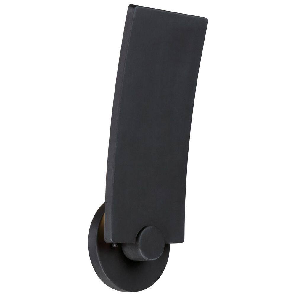 Kovacs Flipout Black Outdoor Hardwired Wall Sconce with