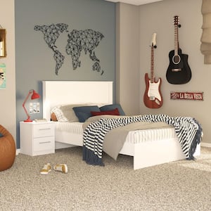 Juliette 3-Piece Full Size White Wood Bedroom Set