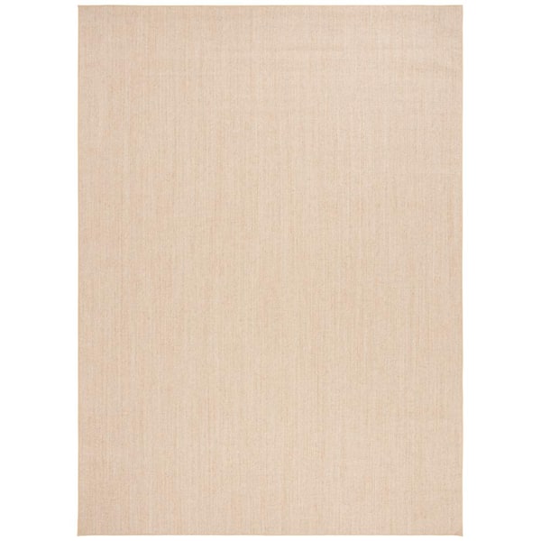 Martha Stewart 8 ft. x 10 ft. Beige/Ivory Solid Color Area Rug