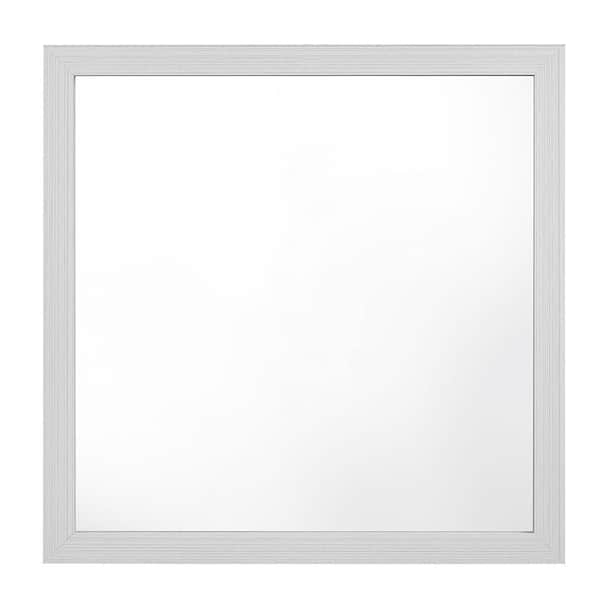 Acme Furniture 1 in. W x 40 in. H Wood White Finish Dresser Mirror