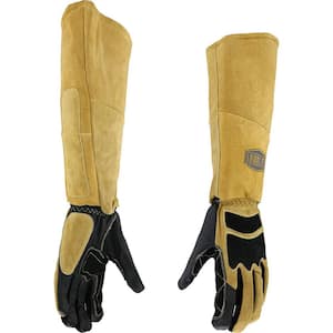 X-Large Premium Top Grain Goatskin Leather 20 in. Stick Welding Gloves with Fire Resistant Lining and Insulation