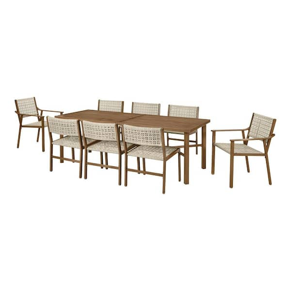 Hampton bay 9 piece deals patio set