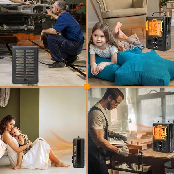 heater8枚セット Edendirect 1500-Watt 15.5 in. Electric Convection Fan Space Heater