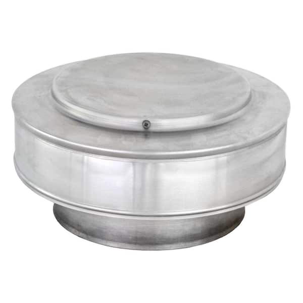 7 in. Dia Aluminum Vent Pipe Cap in Mill Finish
