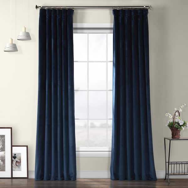 Exclusive Fabrics Furnishings Eternal, Blue Velvet Curtains