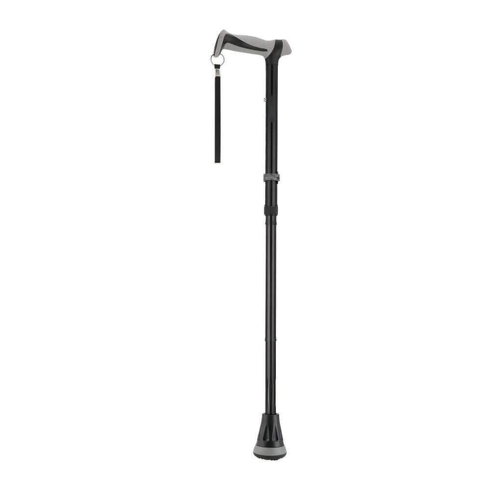 Black Foldable Adjustable Walking Cane, All Terrain Walking Stick with Replacement Tip, Collapsible Mobility Aid price history on PriceWatchPro
