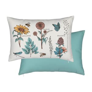Reversible Floral Pillow