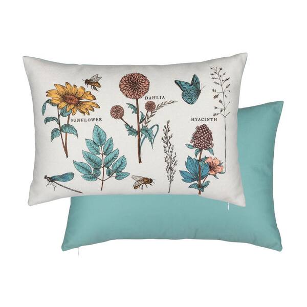Stratton Home Decor Reversible Floral Pillow