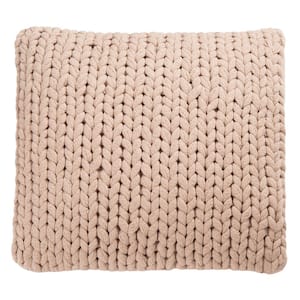 Adalina Pink 20 in. X 20 in. Throw Pillow