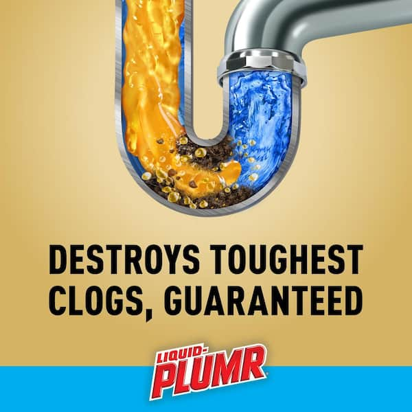 Liquid-Plumr 17 oz. Industrial Strength Urgent Clear Clog Remover and Drain  Cleaner 4460031678 - The Home Depot