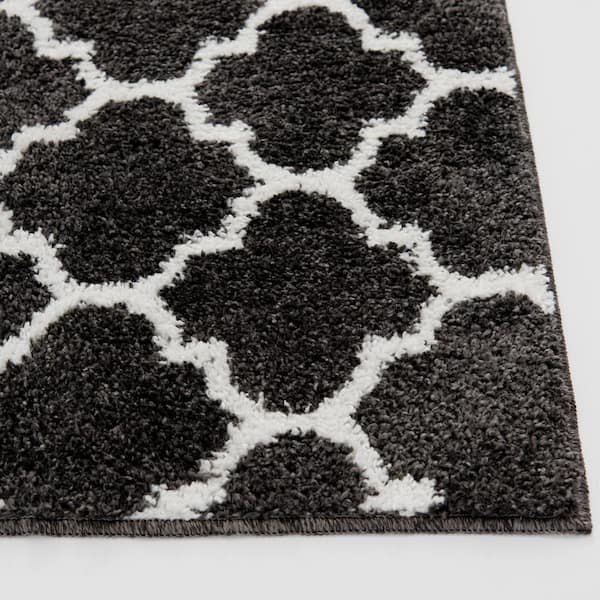 Area Rug - Gray/Black 7'9” x 9'5” & Rug Pad - furniture - by owner